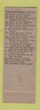 Matchbook Cover - Alex Bar and Cafe Fort Worth TX hillbilly