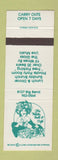 Matchbook Cover - Webster Grill Cafe