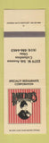 Matchbook Cover - Baby Doe's Mine Columbus OH