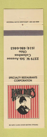 Matchbook Cover - Baby Doe's Mine Columbus OH