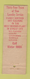 Matchbook Cover - Standard Laundry Dry Cleaning Kansas City MO girlie WEAR