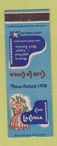 Matchbook Cover - Club La Conga Cleveland OH girlie