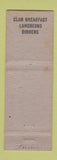 Matchbook Cover - Alexander's Atlantic City NJ restaurant WEAR
