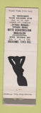 Matchbook Cover - Keystone Match Club RMS Harrisburg PA girlie silhouette WEAR