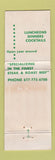 Matchbook Cover - Mitchells Steak and Rib House Hyannis MA WEAR