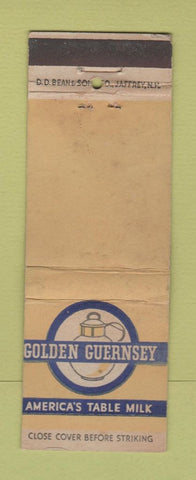 Matchbook Cover - Golden Guernsey Milk WORN