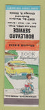 Matchbook Cover - Boulevard Service oil gas Chicago IL WEAR