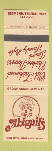 Matchbook Cover - Abigail's Redmond WA