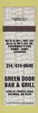 Matchbook Cover - Green Door Bar Grill Columbia MO