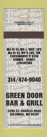 Matchbook Cover - Green Door Bar Grill Columbia MO