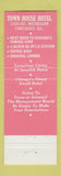 Matchbook Cover - The Town House Chicago IL hotel