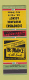 Matchbook Cover - Chichowski Insurance Agency New Britain CT