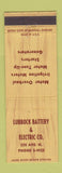 Matchbook Cover - Lubbock Battery and Electric TX?