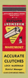 Matchbook Cover - Maremont Mufflers Lock McDonald District Manager