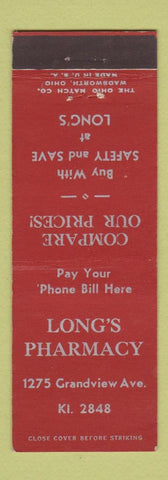 Matchbook Cover - Long's Drug