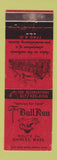 Matchbook Cover - The Bull Run Shirley MA WEAR