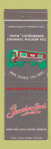Matchbook Cover - Shrewsbury Bank MA WEAR