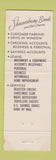 Matchbook Cover - Shrewsbury Bank MA WEAR