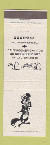 Matchbook Cover - Black Fox Rollings Meadows IL