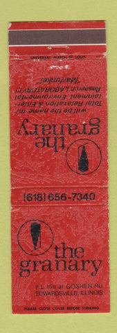 Matchbook Cover - The Granary Edwardsville IL WEAR