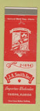 Matchbook Cover - JA Smith Importers Tampa FL