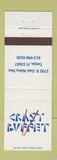 Matchbook Cover - Crazy Buffet Tampa FL