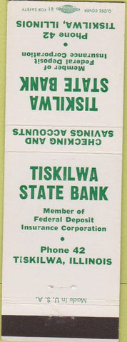 Matchbook Cover - Tiskilwa State Bank IL