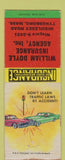 Matchbook Cover - William Doyle Insuranc eTyngsboro MA WEAR