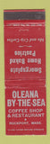 Matchbook Cover - Oleana by the Sea Restaurant Rockport MA WEAR