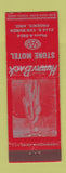 Matchbook Cover - Stone Motel Phoenix AZ cactus