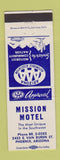 Matchbook Cover - Mission Motel Phoenix AZ cactus
