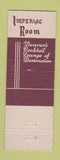 Matchbook Cover - Cosmopolitan Hotel Denver Colorado