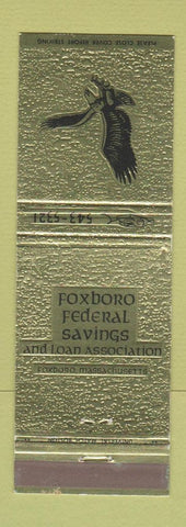 Matchbook Cover - Foxboro Federal Savings and Loan MA