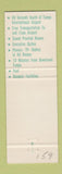 Matchbook Cover - Tampa Airport Motel Tampa FL