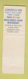 Matchbook Cover - Congress Inn Tampa FL