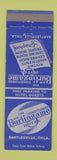 Matchbook Cover - Burlingame Hotel Bartlesville OK
