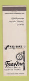 Matchbook Cover - Four Acres Restaurant Sterling Junction MA