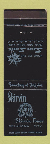Matchbook Cover - Skirvin Hotel Oklahoma City OK