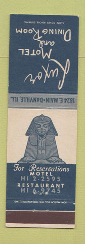 Matchbook Cover - Luxor Motel Danville IL