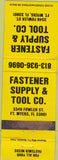 Matchbook Cover - Fastener Supply Tool Fort Myers FL