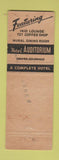 Matchbook Cover - Hotel Auditorium Denver Colorado