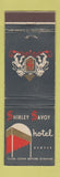 Matchbook Cover - Shirley Savoy Hotel Denver Colorado