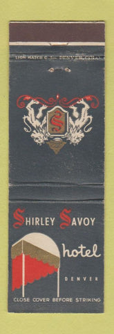 Matchbook Cover - Shirley Savoy Hotel Denver Colorado