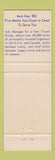 Matchbook Cover - Holiday Motel Muskogee OK Best WEstern