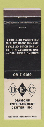 Matchbook Cover - Diamond Entertainment Center Oklahoma City OK WEAR