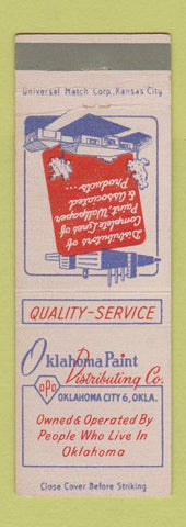 Matchbook Cover - Oklahoma Paint Distributing Oklahoma City OK