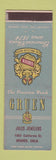 Matchbook Cover - Gruen Watches Jules Jewelry Denver Colorado