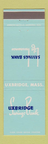Matchbook Cover - Uxbridge Savings Bank MA