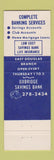 Matchbook Cover - Uxbridge Savings Bank MA