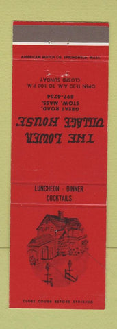 Matchbook Cover - Lower Village House Stow MA